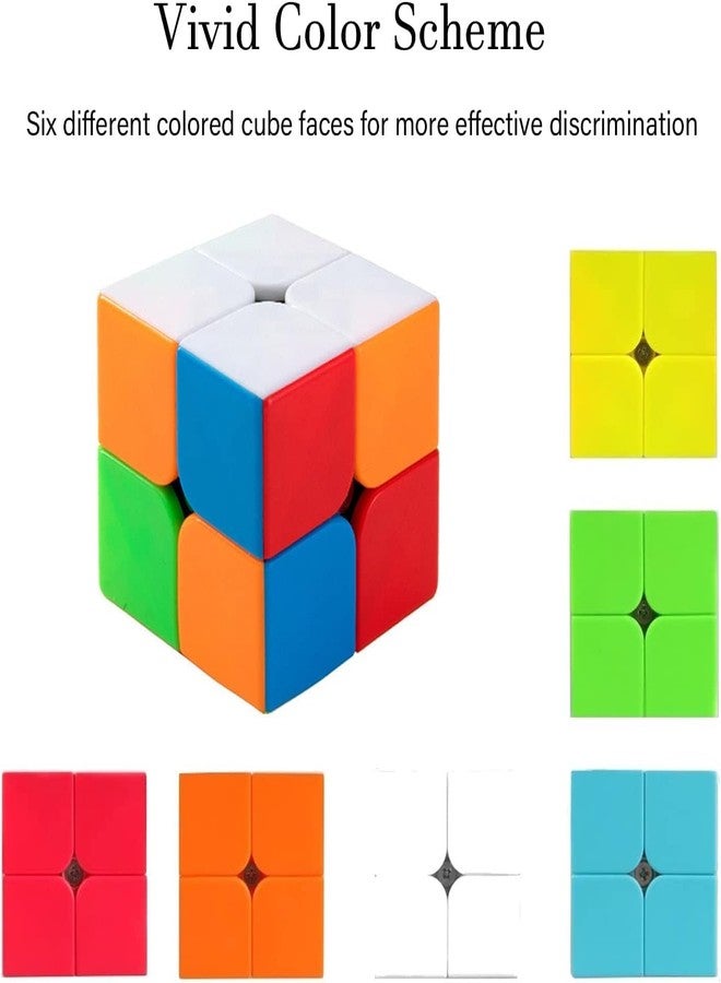 D ETERNAL Adult,Youth,Kid Speed Cube 2X2, Professional Puzzle With Stand, High Speed Stickerless Puzzle Cube 2 By 2 Game Toy (2X2+Stand) - Image 5
